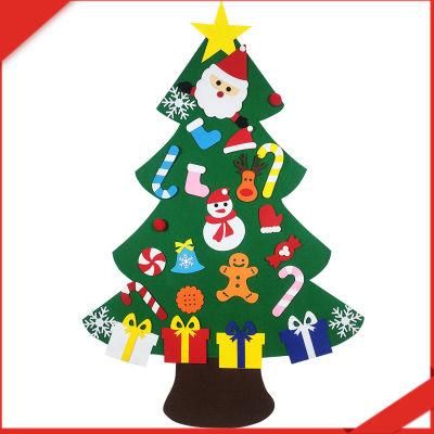 DIY Christmas Tree with 26 Detachable Ornaments Xmas Gifts for Kids Door Wall Hanging Decoration