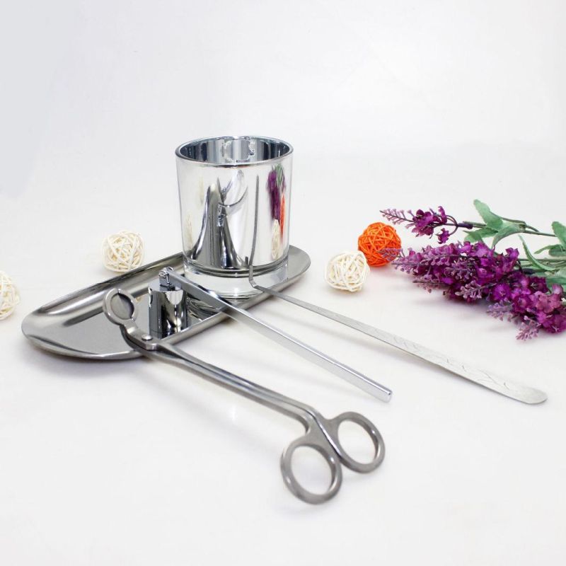 Hot Sale Custom 3 in 1 Candle Scissors Snuffer Candle Accessory Tools Set Wick Trimmer