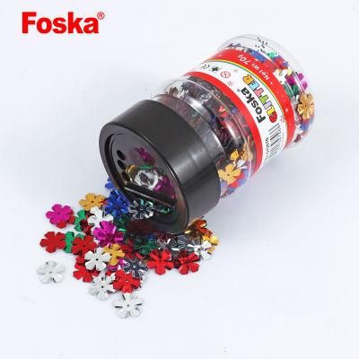 Foska Hot Bottle Packing Colorful Decoration Glitter