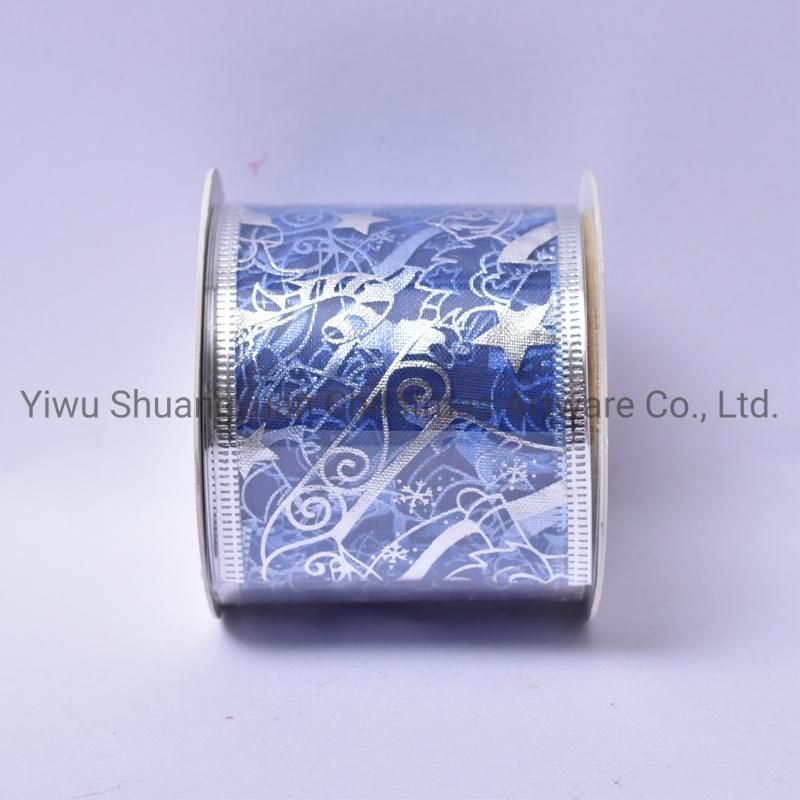 Christmas Ribbon Decor for Holiday Wedding Party Decoration Supplies Hook Ornament Craft Gifts