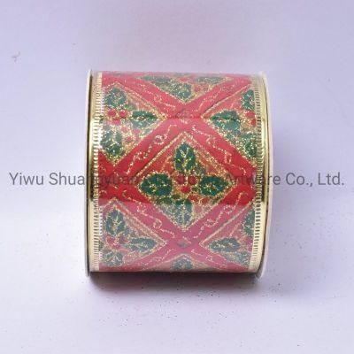 Christmas Ribbon Decor for Holiday Wedding Party Decoration Supplies Hook Ornament Craft Gifts