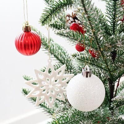 Plastic Hanging Crystal Glass Big Xmas Christmas Ball Baubles Set