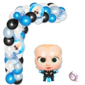 Boss Baby Birthday Balloon Arch Set Cartoon Theme Aluminum Balloon