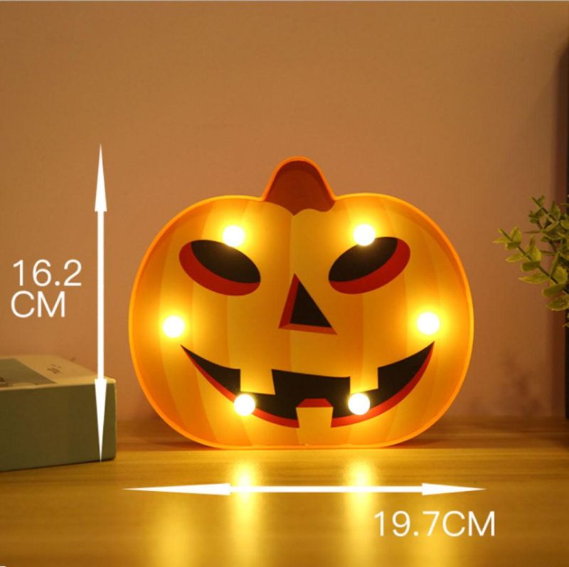 LED Halloween Lights Pumpkin Bat Ghost Decorations Lights