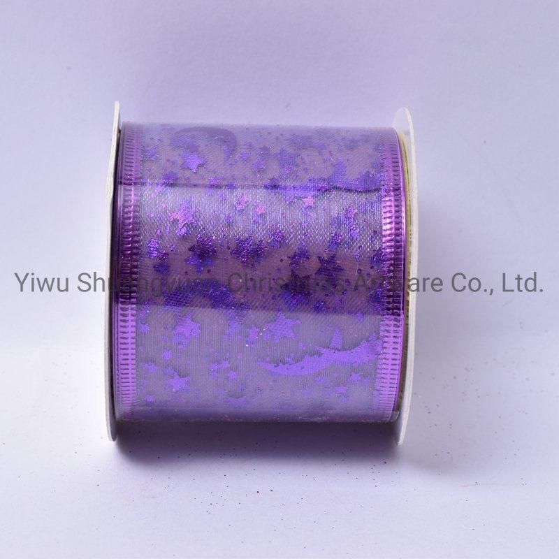 Christmas Ribbon Decor for Holiday Wedding Party Decoration Supplies Hook Ornament Craft Gifts