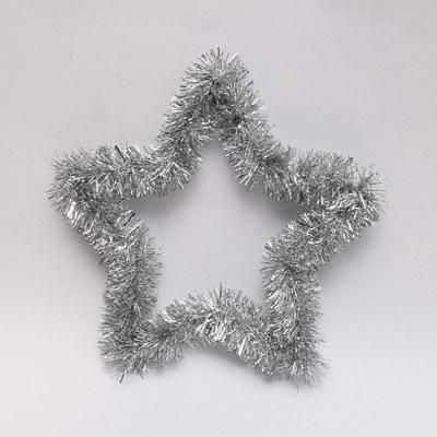 Yiwu Shuangyuan BSCI Certificate Light Blue Christmas Pet Tinsel Wreath