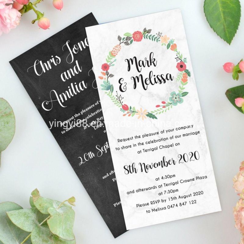 Factory Wholesale Acrylic Wedding Invitations Cards