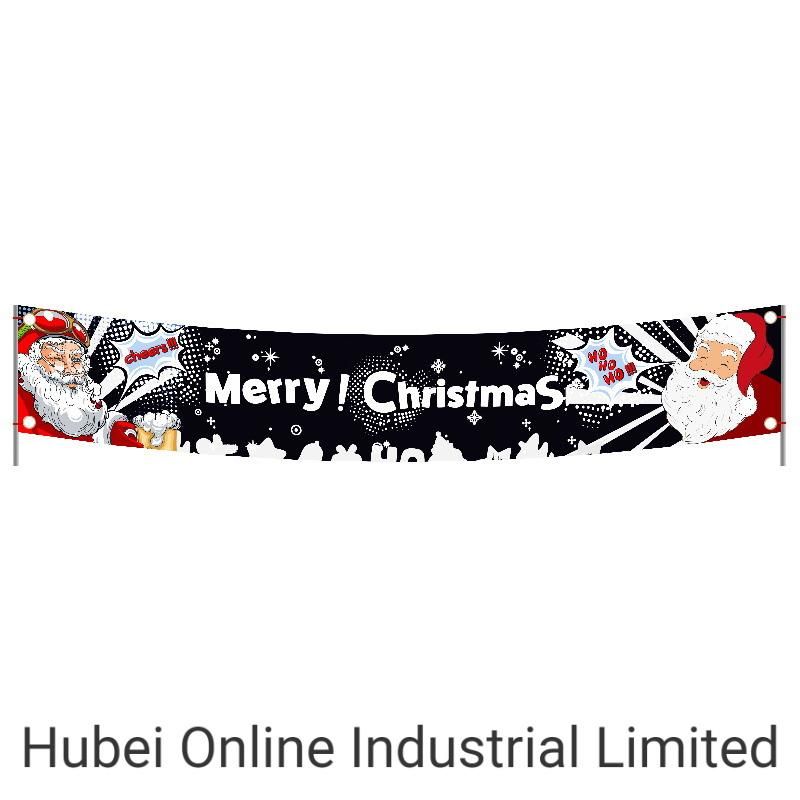 Merry Christmas Banners Front Door Welcome Christmas Porch Banners Hanging Decoration/Ornament