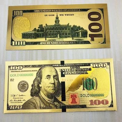 Pet Waterproof Flexible Us100 Foil Banknote Material Play Money