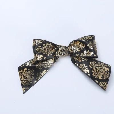 Wholesale Customized Hand Made artificial 100% Polyester Satin Ribbon Bows for Gift Wrapping Christmas Celebration
