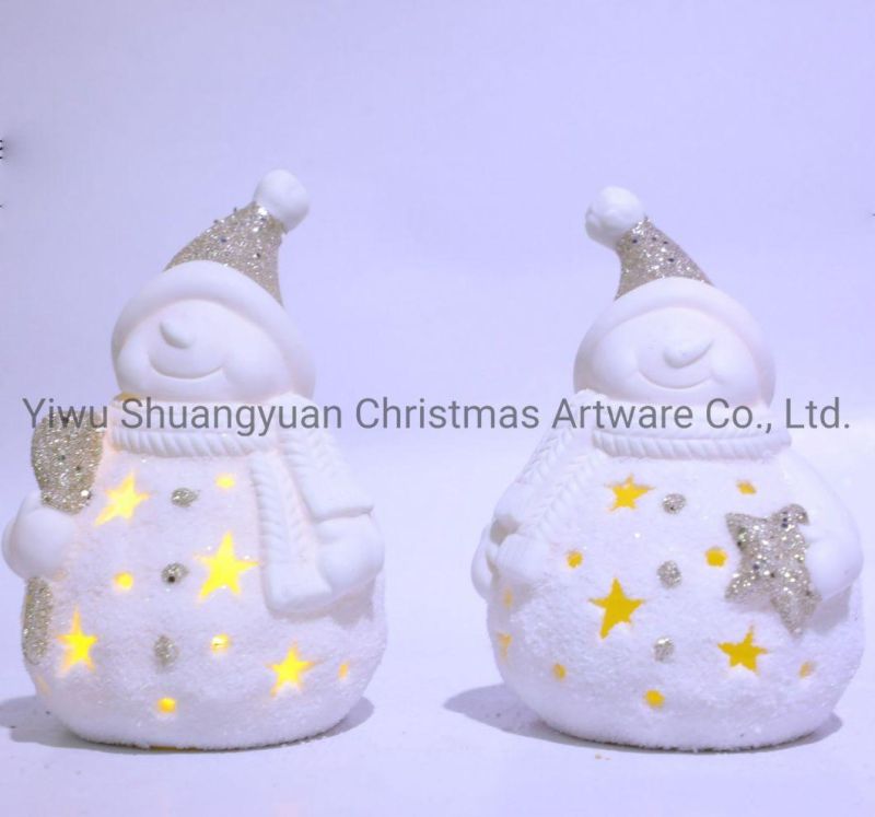 Christmas Ceramic for Holiday Wedding Party Decoration Supplies Hook Ornament Craft Gifts
