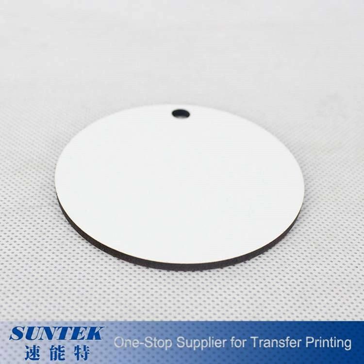 Cheap Price Sublimation Round Shape Ornament MDF Custom Christmas Tree Pendant