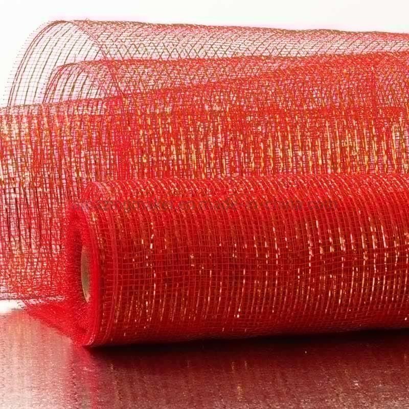 Fashion Gold Thread Metallic 10′′ Deco Mesh Netting