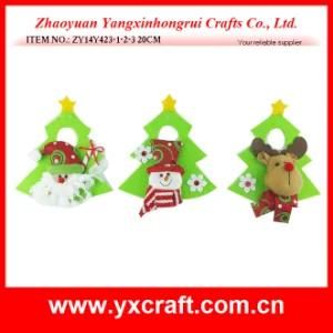 Christmas Decoration (ZY14Y423-1-2-3) Christmas Door Knob Hoop Artificial Christmas Tree