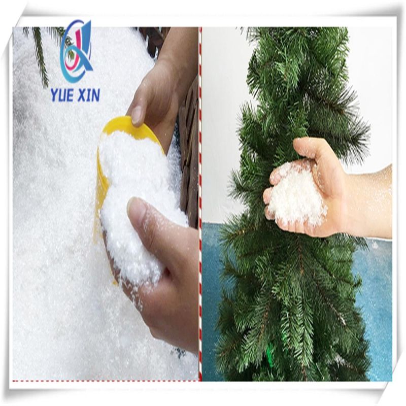 White Faux Snow / Soft Snow Artificial Snow Flakes for Decoration