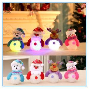 LED Snowman Santa Claus Pendant Christmas Tree Ornaments