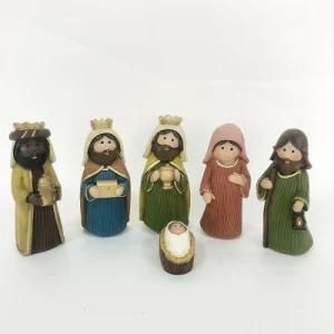 Wolesale Customized Christmas Manger Figurine Miniature Figure Gift