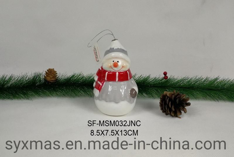 Hot Sale Polyfoam Snowman with 3 White LED Light and 1 Nose for Christmas