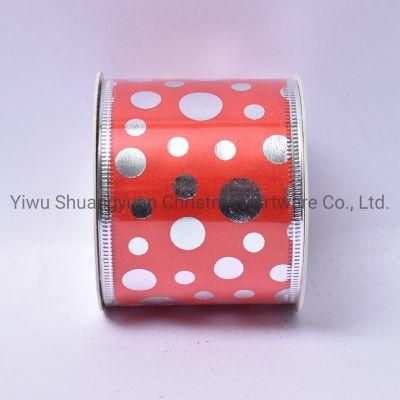 Christmas Ribbon Decor for Holiday Wedding Party Decoration Supplies Hook Ornament Craft Gifts