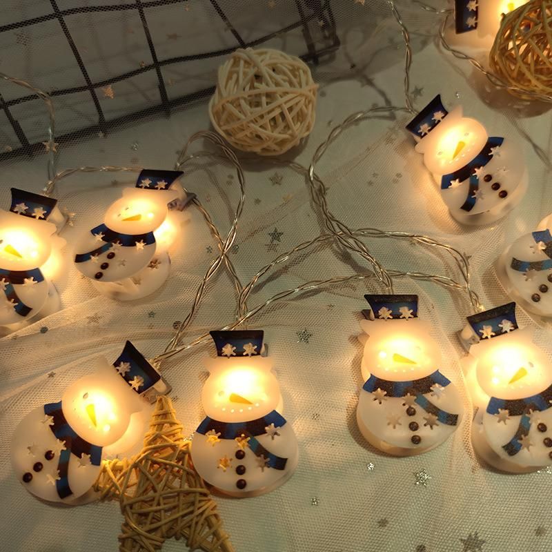 LED String Lights IP42 Christmas Tree Decoration Lights LED Garland Snowman String Light