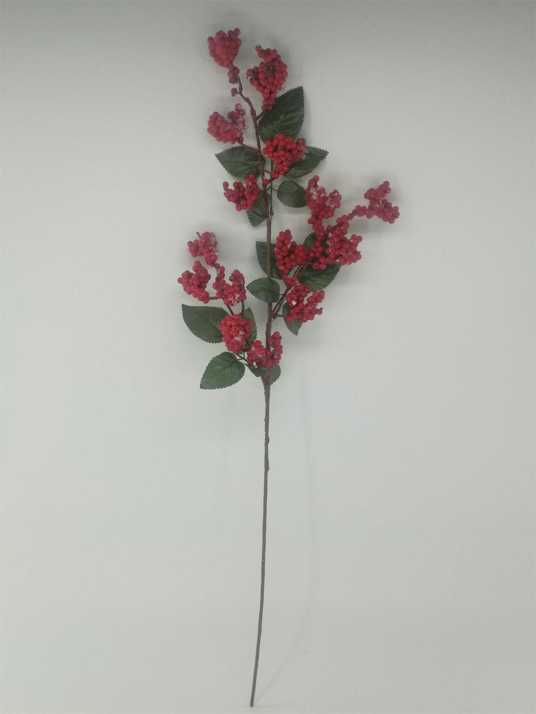 Factory Wholesale Artificial Berries Ball Christmas Floral Pick Berry Bouquet Picks Christmas Tree Decorations