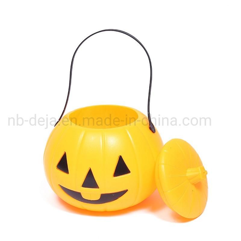 Halloween Funny Candy Bucket Plastic Pumpkin Basket Without Lamp