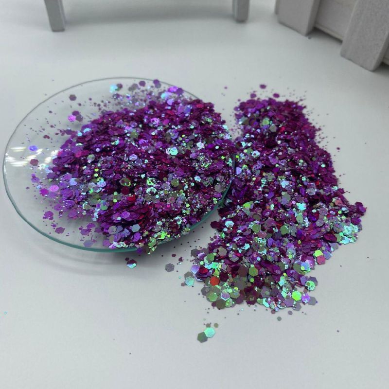 Chameleon Glitter Metallic Luster Irregular Shape Falkes Nail Art for Craft Makeup