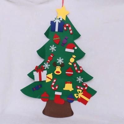 Wholesale High Quality New Design Snowman Figure Christmas Felt Wall Hanging DIY Ornament