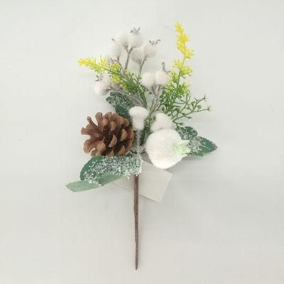 Christmas Artificial PU Pulmeria with Flowers Home Decoration