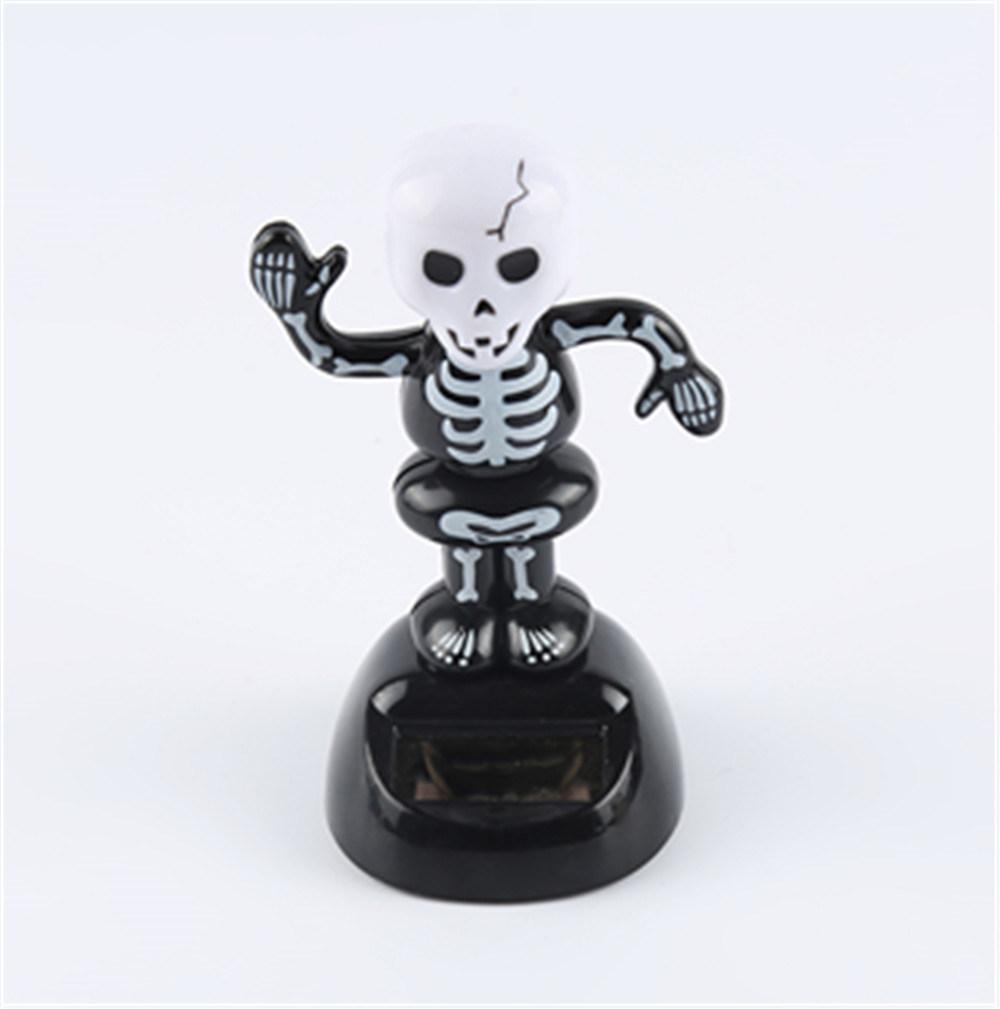 Halloween Solar-Powered Animated Figurine Toys for Car Decoration