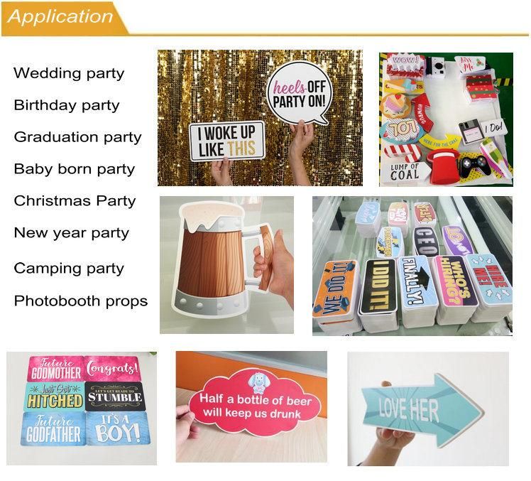 Customized PVC Sign Board Photo Booth Props