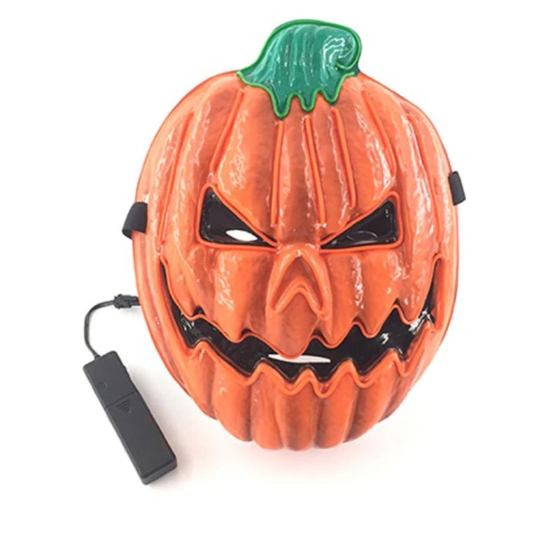 Halloween Scary LED Pumpkin Mask EL Light up for Party