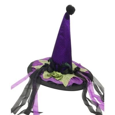 Bulk Wholesale Fancy Party Decoration Witch Hats Fabric Halloween Hat