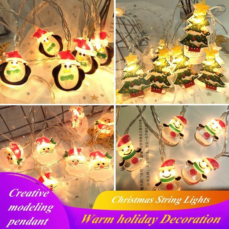 LED String Lights IP42 Christmas Tree Decoration Lights LED Garland Snowman String Light