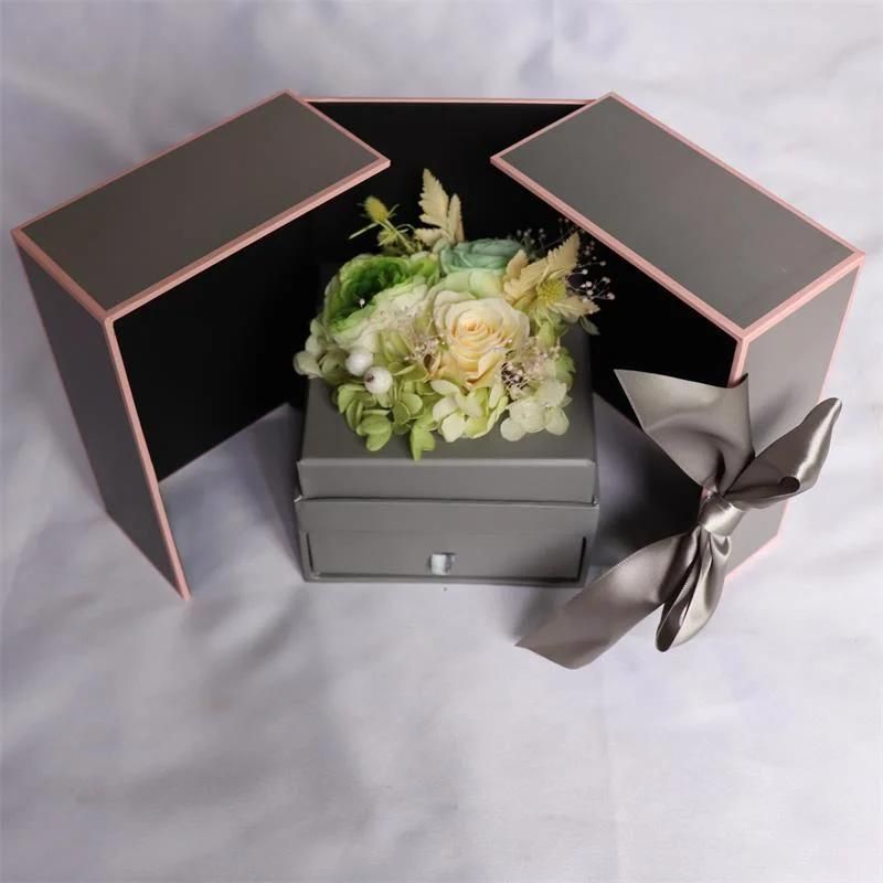 Natural Real Fresh Preserved Flower Preserved Roses in Gift Box for Christmas Gift