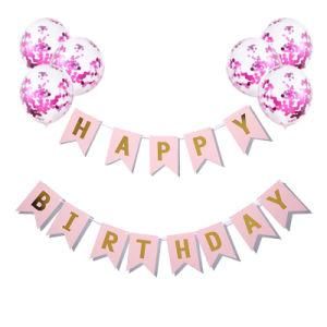 Happy Birthday Sequined Balloon Bronzing Fishtail Latex Balloon