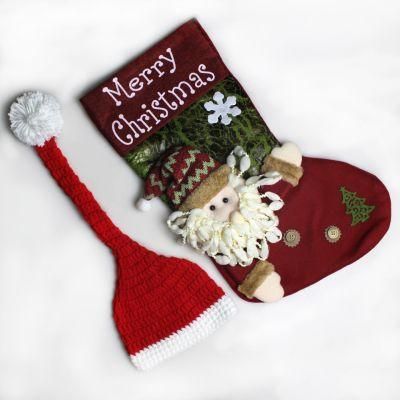 Photography Props Newborn Christmas Gifts Stocking Sleeping Bag for Babies