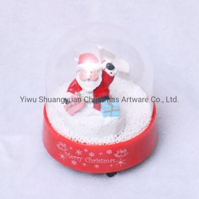 Promotional Gifts &amp; Crafts Resin Glass Custom Musical Snowglobe