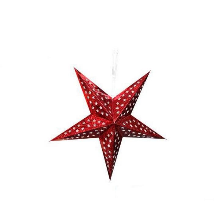 Christmas Decoration Pendant Laser Three-Dimensional Pentagram Star