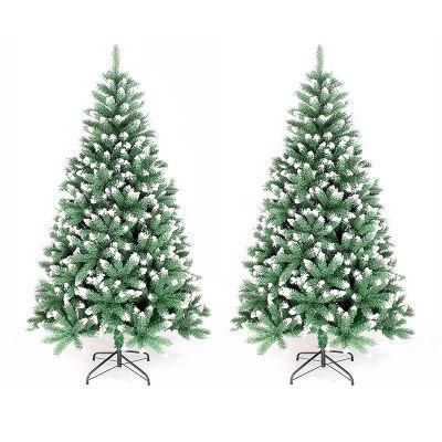 Yh20159 Hot-Selling Outdoor Metal Artificial Christmas Tree 180cm Full PVC Decoration Trees