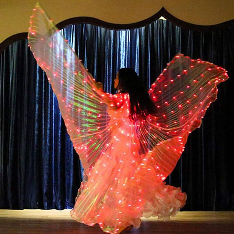 LED Dance Costumes Dancing Wing Props