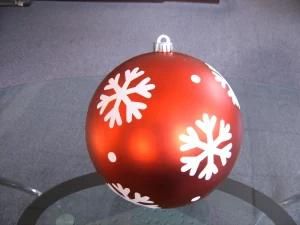 20cm Plastic 100% Seamless Effect Supermarket &amp; Hotel Christmas Decorative Ball