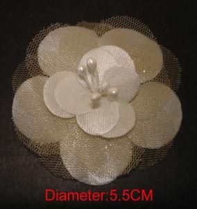 Decorate Garment Accessories Multicolour White 5.5cm 8.0cm 9.5cm Flower for Cap Hat Organza Flower Gifts and Crafts Artificial Flower