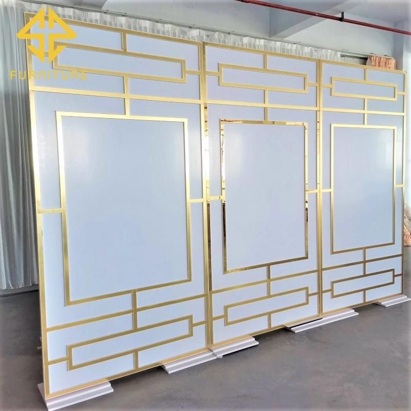 New Arrival Luxury Design PVC Stand Wedding Decoration Backdrop Events Party Decor Background Wall