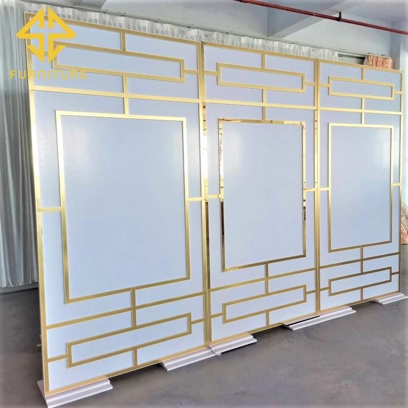 New Arrival Luxury Design PVC Stand Wedding Decoration Backdrop Events Party Decor Background Wall