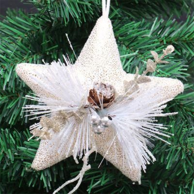New Arrive Christmas Ornaments 13.5cm Foam Star with Decorations