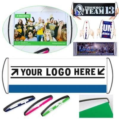 Self-Accepting Banner Hand Flag Suitable for Theme Party Event Decoration