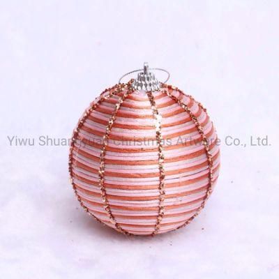 Rose Gold Hot Sale Foam Christmas Balls Christmas Tree Balls Christmas Ornaments Balls