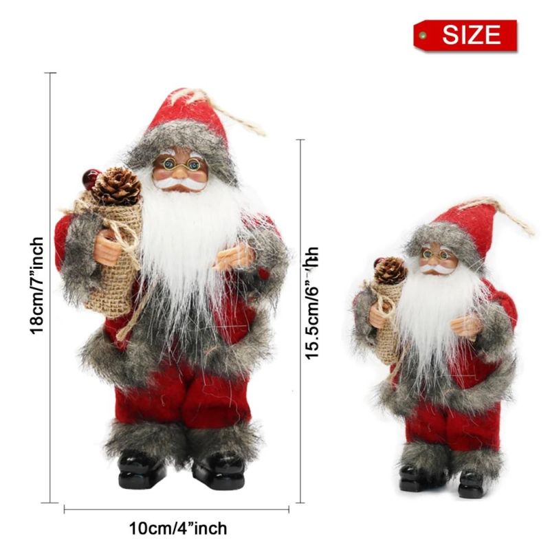 8"Inch Christmas Santa Claus Ornaments Decorations Tree Hanging Figurines