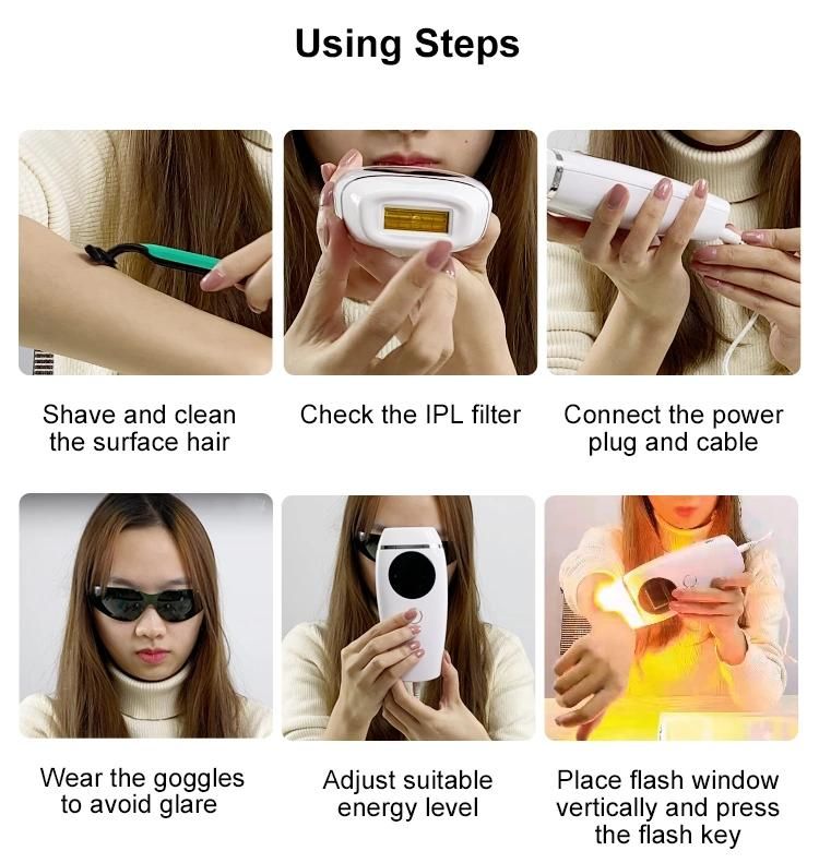 Women′s Facial Body Lip Painless Hair Remover, Portable Epilator Trimmer Shaver